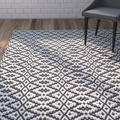 Whyte Hand Woven Cotton Ikat Rug
