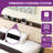 Upholstered Platform Storage Bed with LED Lights-527333900-527333903