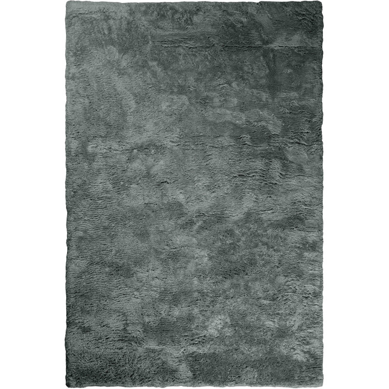 Handloom Cashmere Blend High Pile Area Rug in Storm, Rectangle 10' x 14'