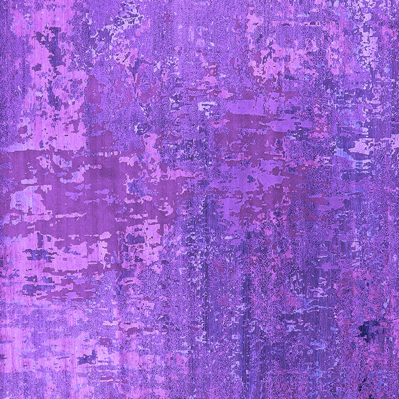 Tapis mauve Mid-Century Modern 2833, Carré 5 pi