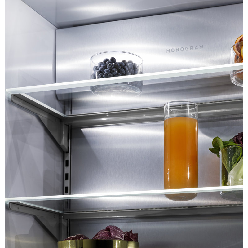 Monogram 36" Panel-Ready Premium Integrated Bottom-Freezer Refrigerator, Right