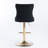 Swivel Velvet Barstools with Adjusatble Seat Height-1880070258-1880070280