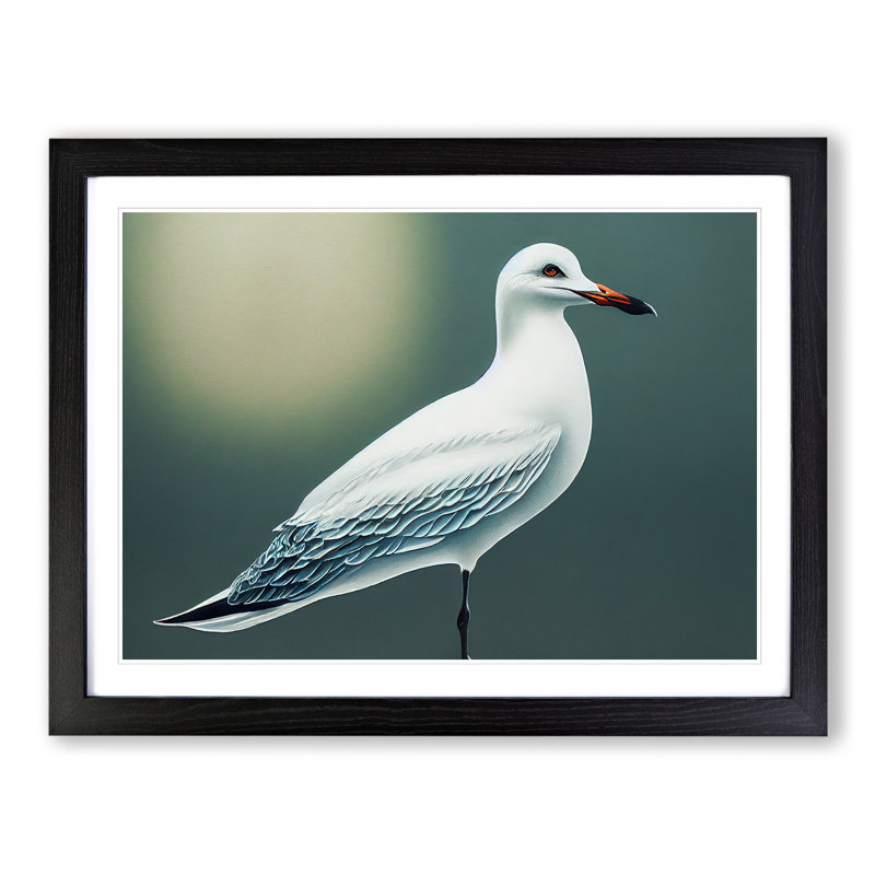 Seagull Portrait Vol.3 - Framed Print, Black , 34cm H x 46cm W x 2cm D