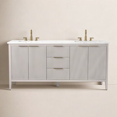 Bilroy 72" Pine Double Bathroom Vanity