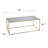 Larden Mirror-Top Cocktail Table
