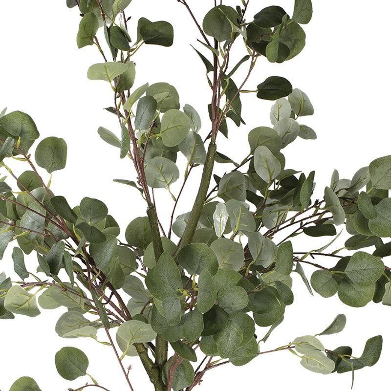 Artificial Eucalyptus Tree In Plastic Nursery Pot, 60" H x 30" W x 30" D