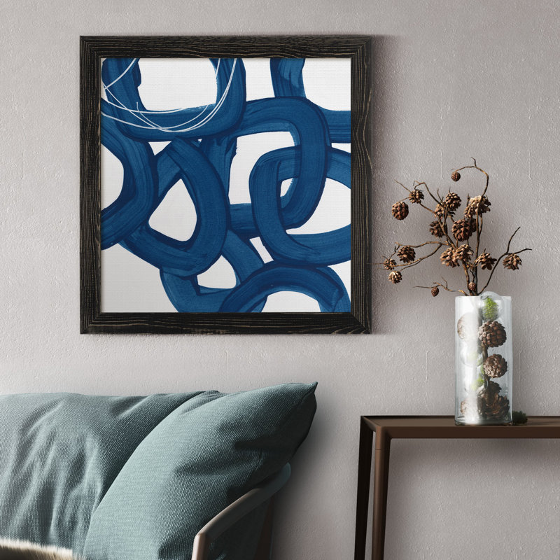 Spool VII-impression sur toile encadrée, H 17 po x l 17 po x P 1,5 po, Cadre noir