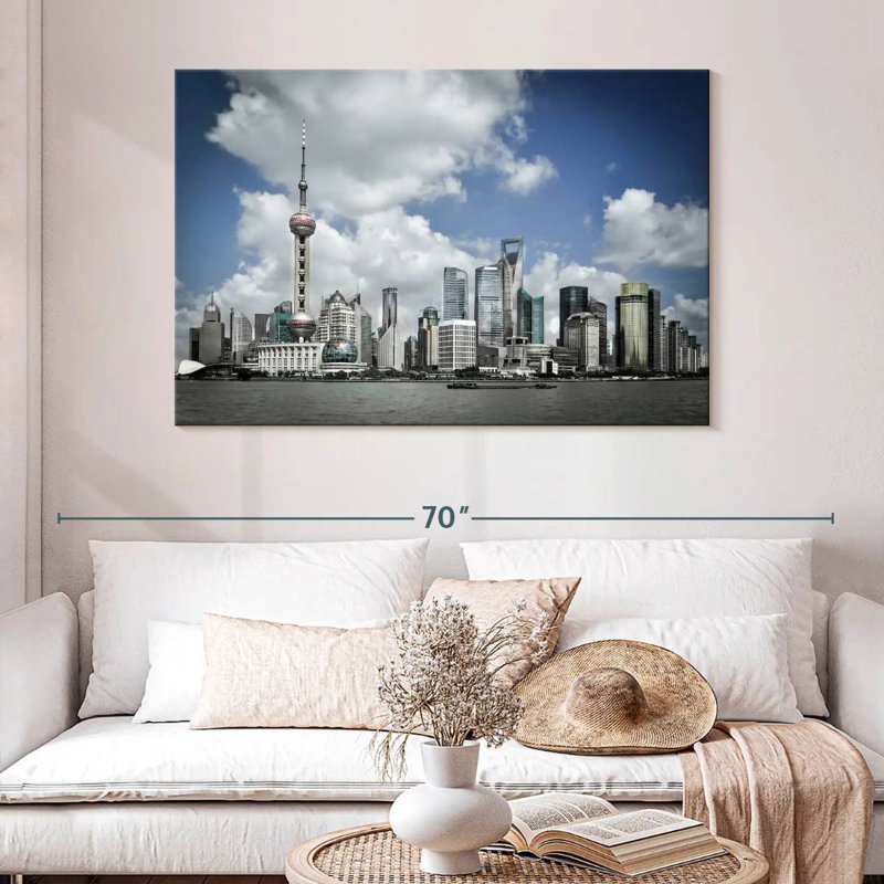 Pudong Island Shanghai, 32" H x 48" W