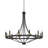 Mattheo 12-Light Dimmable Steel Candle Style Hardwired Wagon Wheel Chandelier with Adjustable Height -1487127641