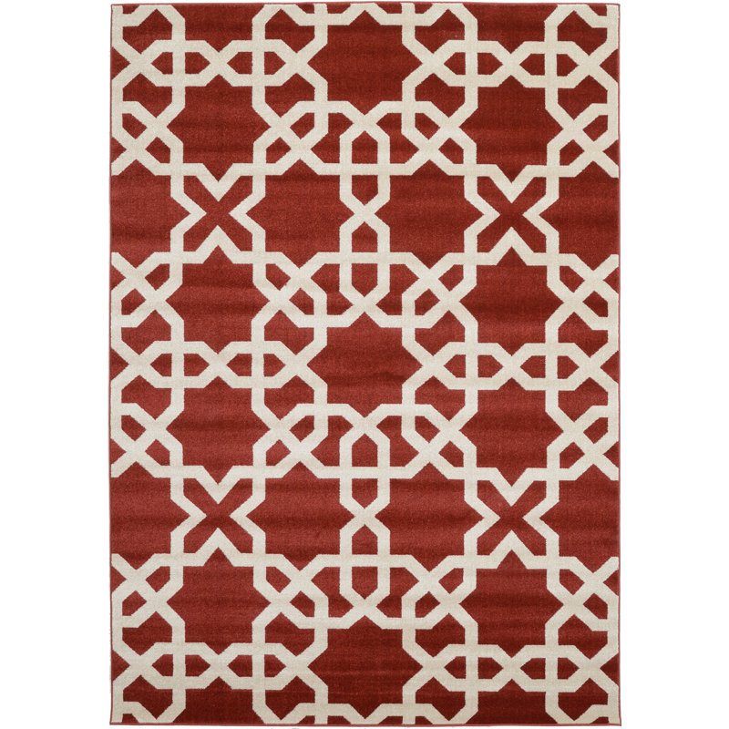 Whaley Geometric Indoor Rug, Round 3'3"