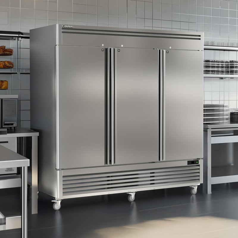 82 In. 72 Cu. Ft. 3 Door Commercial Reach In Freezer Stainless Steel