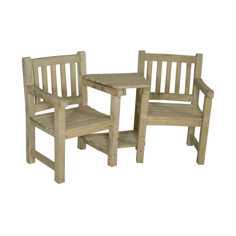 Solid Wood Pine Outdoor Bench
