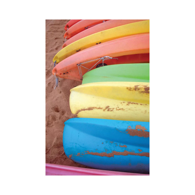 Kayaks II by Jairo Rodriguez - Wrapped Canvas Gallery-Wrapped Canvas Giclée, 20.32 cm H x 30.48 cm W