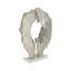 Statuette sculptée 18 po Shanette, argent