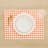 Gingham Checks - 100% Pure Linen Placemats-122807023