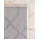 Glam Geometric White Silver Area Rug