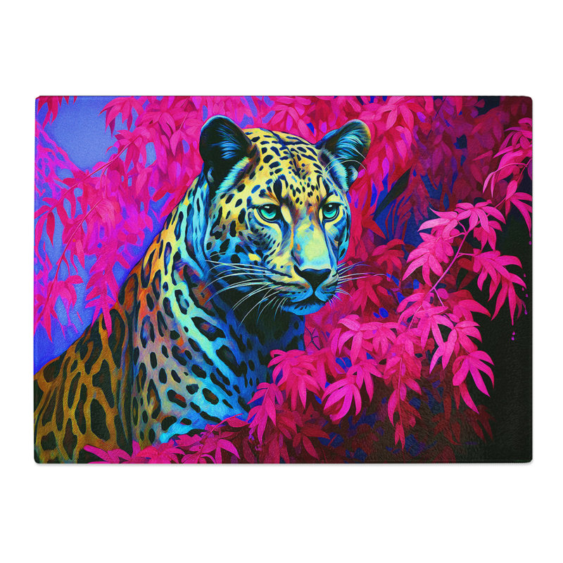 Leopard Minimalism No.3  Glass Chopping Board