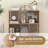 Open Shelf Bookcase Mid Century Modern Cube Bookshelf With 4 Compartments-1785711247