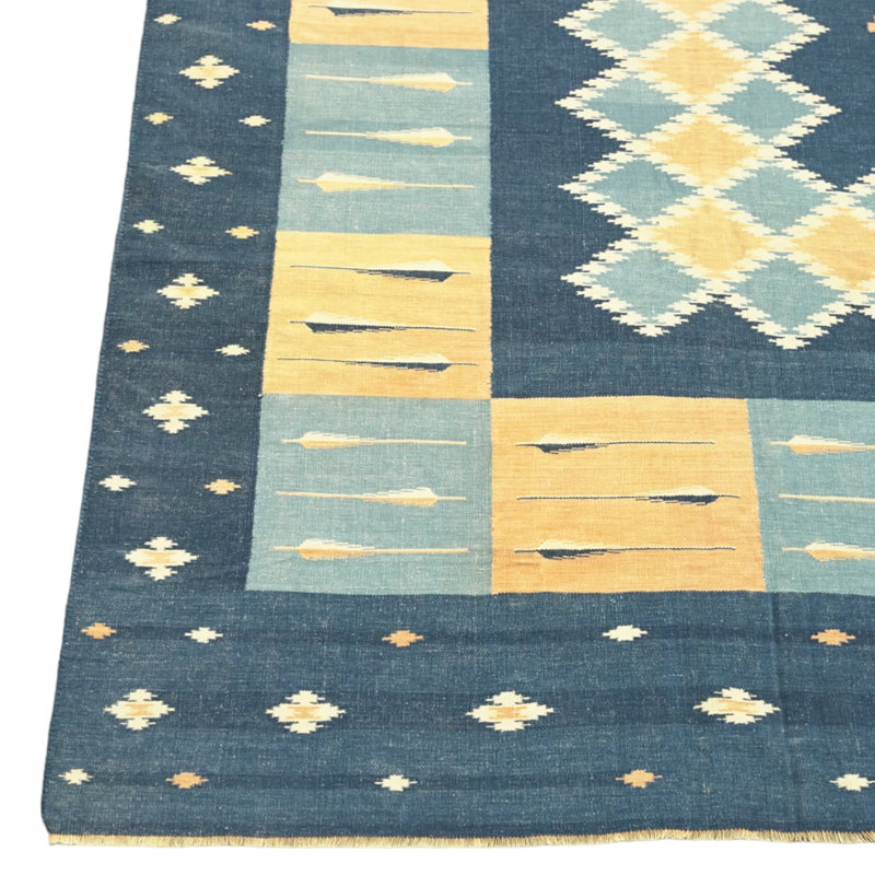 Dhurrie Hand Woven Wool Area Rug