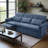 Modern 2-in-1 Convertible Sofa Bed and Recliner with USB Charging Ports-910139422