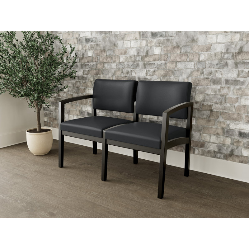 Lenox 2-seater tandem chair, Noir, noir, noir, noir, Modena graphite