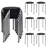 17.5 Inch Set Of 6 Portable Plastic Stack Stools With Metal Frame-1907942428