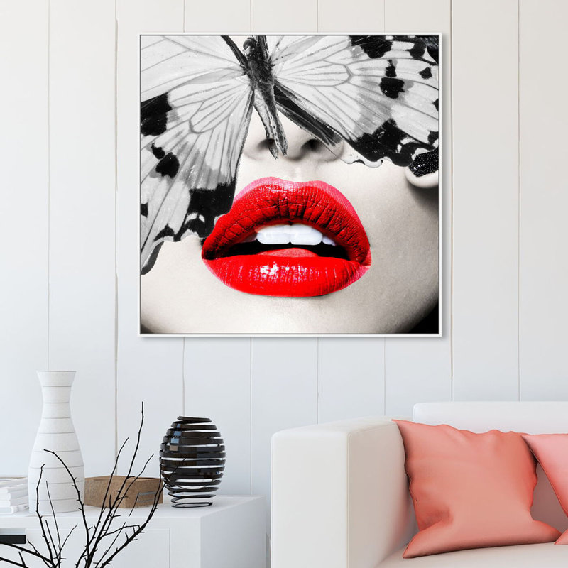 Butterfly Lips, 41'' H x 41'' W x 2" D