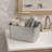 Galvanized Metal Sturdy Carry All Serveware, Gray
