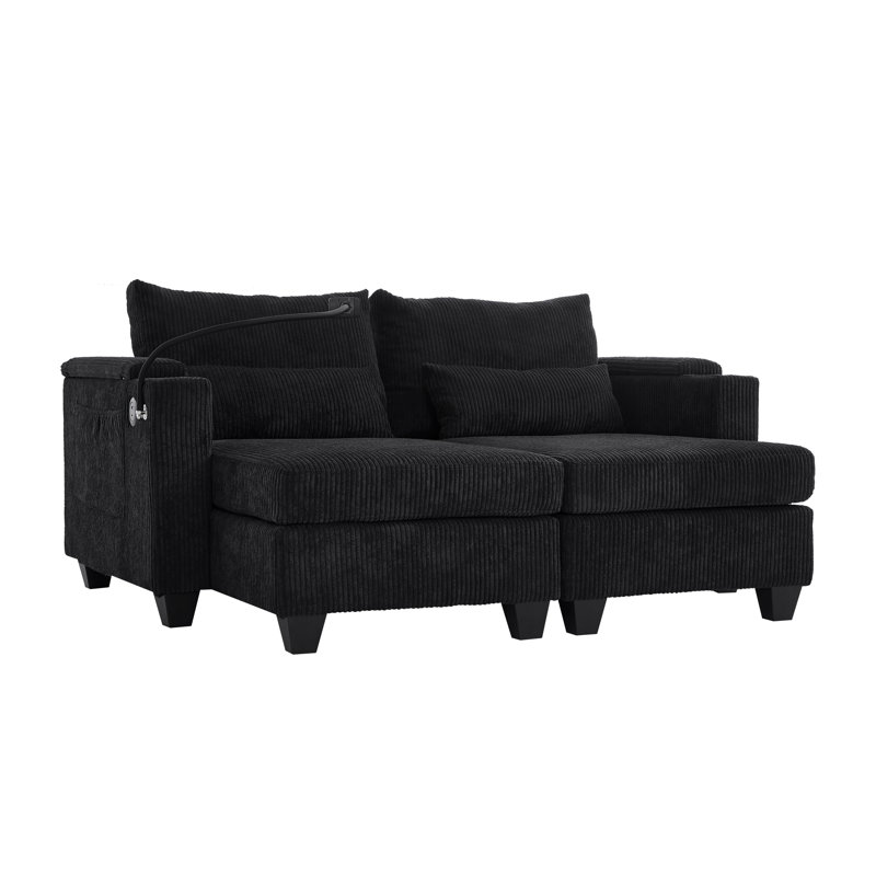 Méridienne convertible, Noir