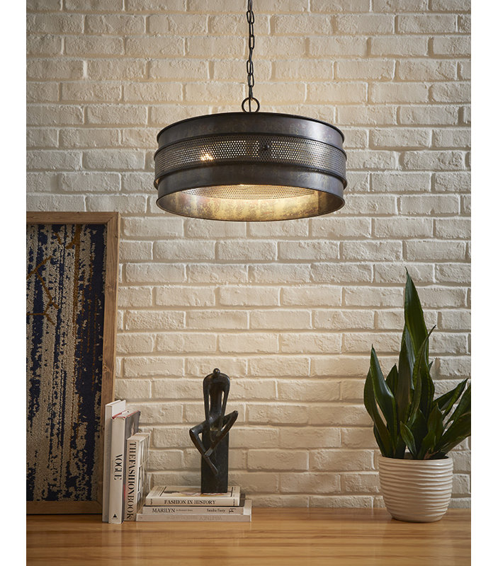 Andelo 3 - Light Dimmable Drum Chandelier