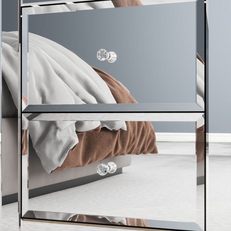 Table de chevet miroir Yolanta