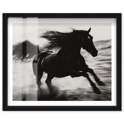 Impression de boîte-cadre décorative au galop «I» par Notoriart