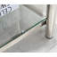 Table de bout carrée 20 pouces, table de bout moderne en acier inoxydable, table basse en verre trempé transparent double couche, table d'appoint avec rangement, pour le bureau à domicile-454330180