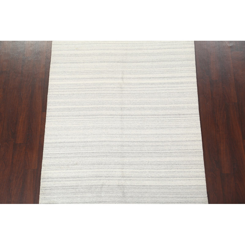 Stripe Gabbeh Oriental Area Rug 5x8