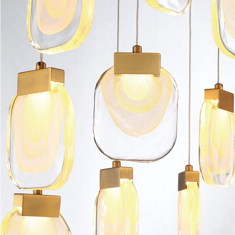 19 - Light Dimmable LED Chandelier