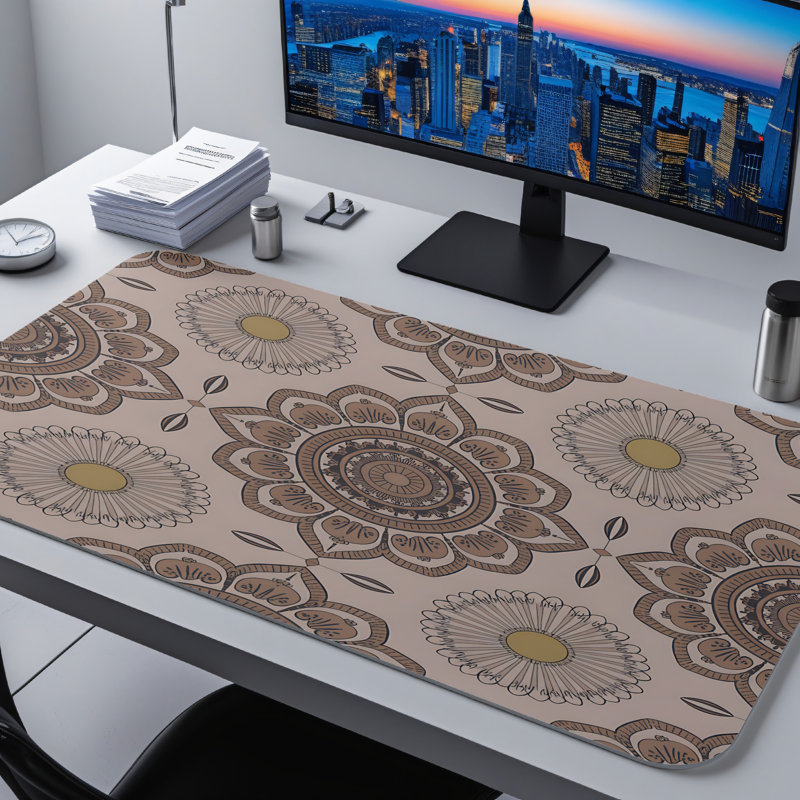 Polyester Desk Pad, 14.4x12.1