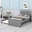 Lit plateforme tapissier avec lit gigogne-1800928856