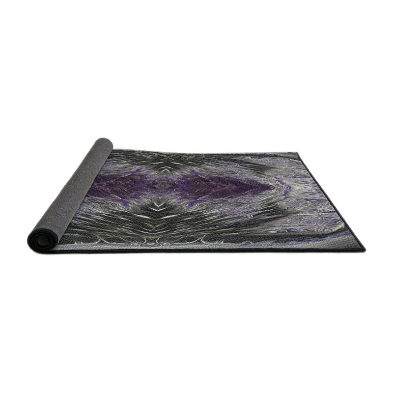 Tapis gris / brun Power Loom, Rond 3 pi