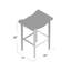 Vanucci Eclectics Solid Wood Stool