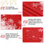 Snowflake Christmas Tablecloth 60x60 Inch - Waterproof Washable Holiday Table Cover for Indoor Outdoor Xmas Dining Kitchen Party-2094397644-2094397647