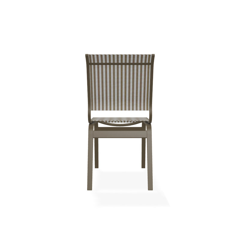 Chaise d'appoint de salle à manger Hiraku, Bois de plage texturé, Brun clair