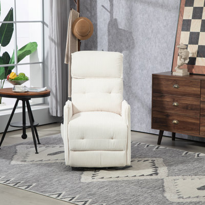 Fauteuil inclinable, Fauteuils inclinables électriques pour adultes, Coussin de siège à ressorts ensachés, Fauteuil inclinable en velours côtelé pour salon, chambre à coucher, cinéma maison