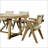 Oak Finish Dining Table