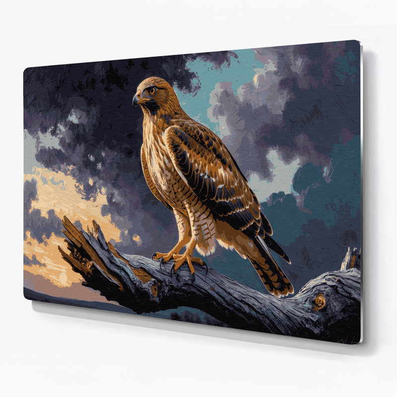 Art mural mauve en métal Birds Cooper, H 132 po x l 168 po x P 0,05 po
