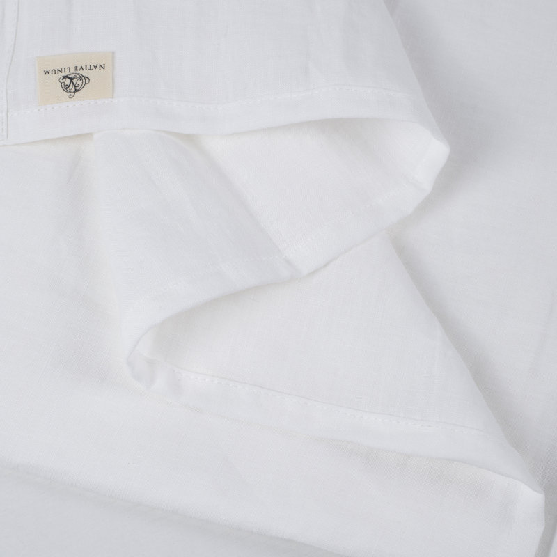 Peachland 100% Linen Flat Sheet, King, Soft White