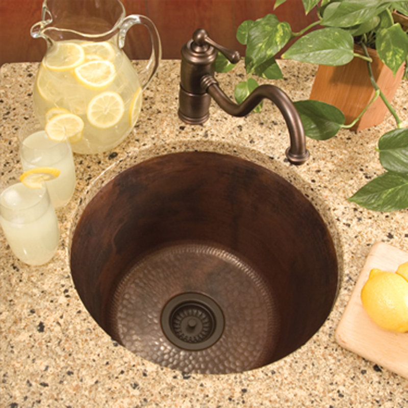 Redondo Grande 18" L x 18" W Kitchen Sink, Brushed Nickel