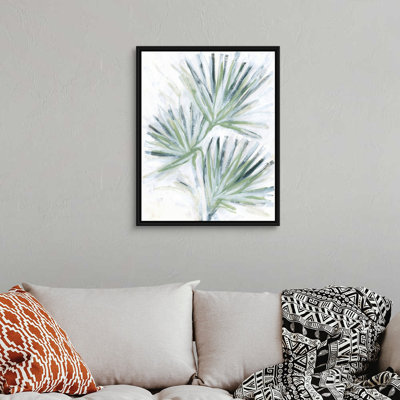 " Palm Frond Fresco I " Watercolor and Acrylic Painting