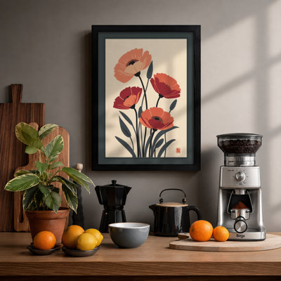 Carnation Studies Botanical - Framed Print