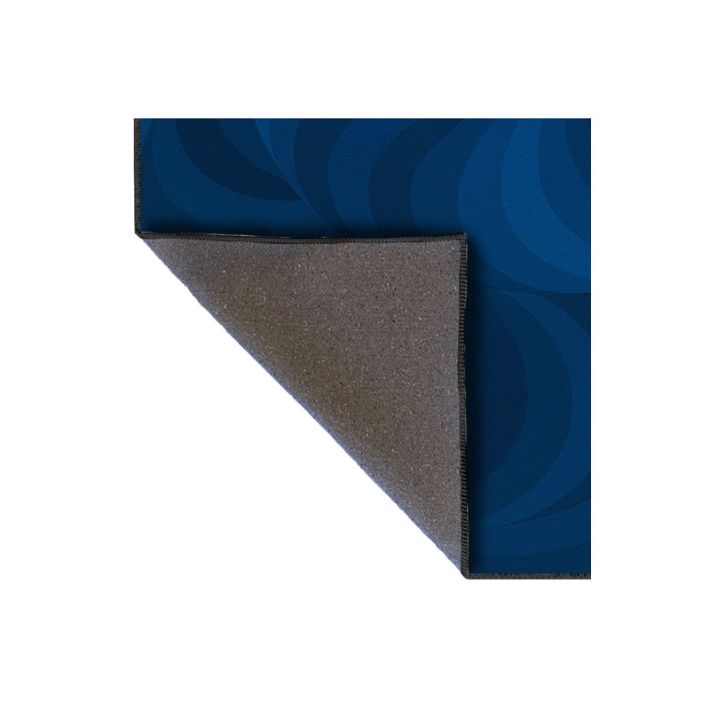 Tapis tissé bleu marine Mosso, 2' x 2'11"