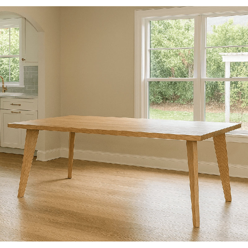 Corbridge Solid Oak Dining Table, 76cm H x 220cm W x 100cm D
